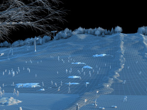 ski facility 3D-Modell