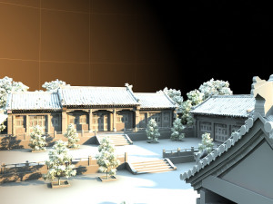 siheyuan 3Dモデル
