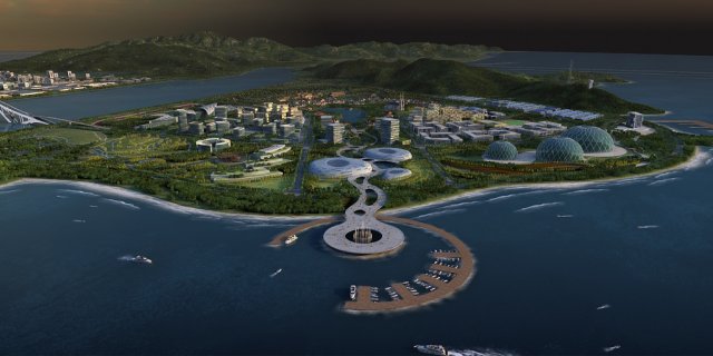 small town Model 3D .c4d .max .obj .3ds .fbx .stl .blend 