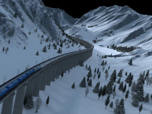 kolej żelazna Model 3D