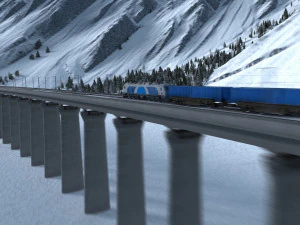 railway 3D Model
