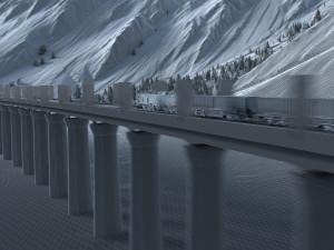 railway Modelo 3D