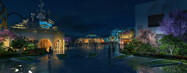 amusement park 3D Model .c4d .max .obj .3ds .fbx .stl .blend