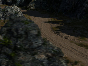 mountain road Modèle 3D