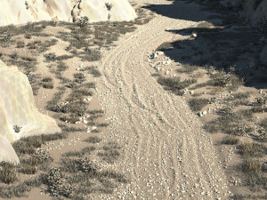 mountain road 3Dモデル
