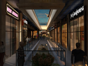 aerial view of the mall Model 3D
