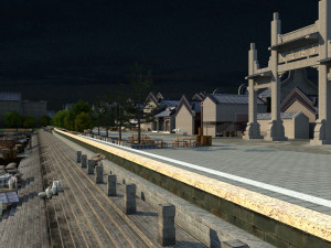ancient town 3D Model