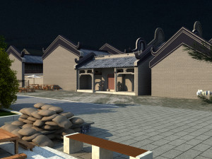 ancient town 3D Model
