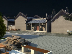 ancient town 3D Model