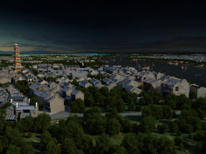 ancient town 3Dモデル