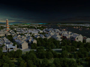 ancient town 3D Model