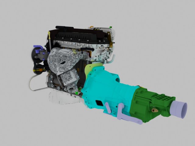 engine 3D Модель .c4d .max .obj .3ds .fbx .stl .blend 