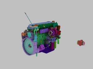 двигатель 3D Модель