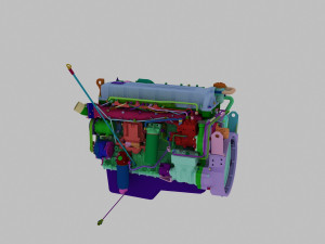 engine Modelo 3D