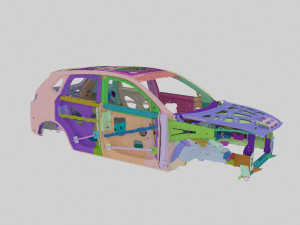 steel frame 3D Model