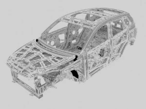 steel frame 3D Model