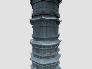 ancient tower 3Dモデル