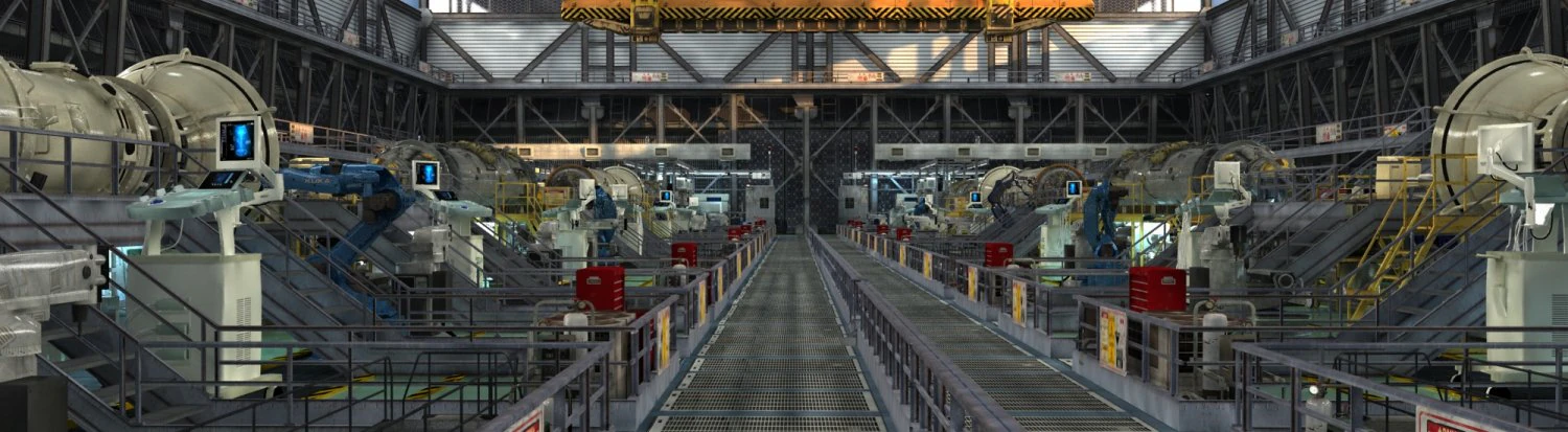 factory workshop 3D Model .c4d .max .obj .3ds .fbx .stl .blend 