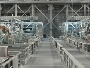 factory workshop Model 3D