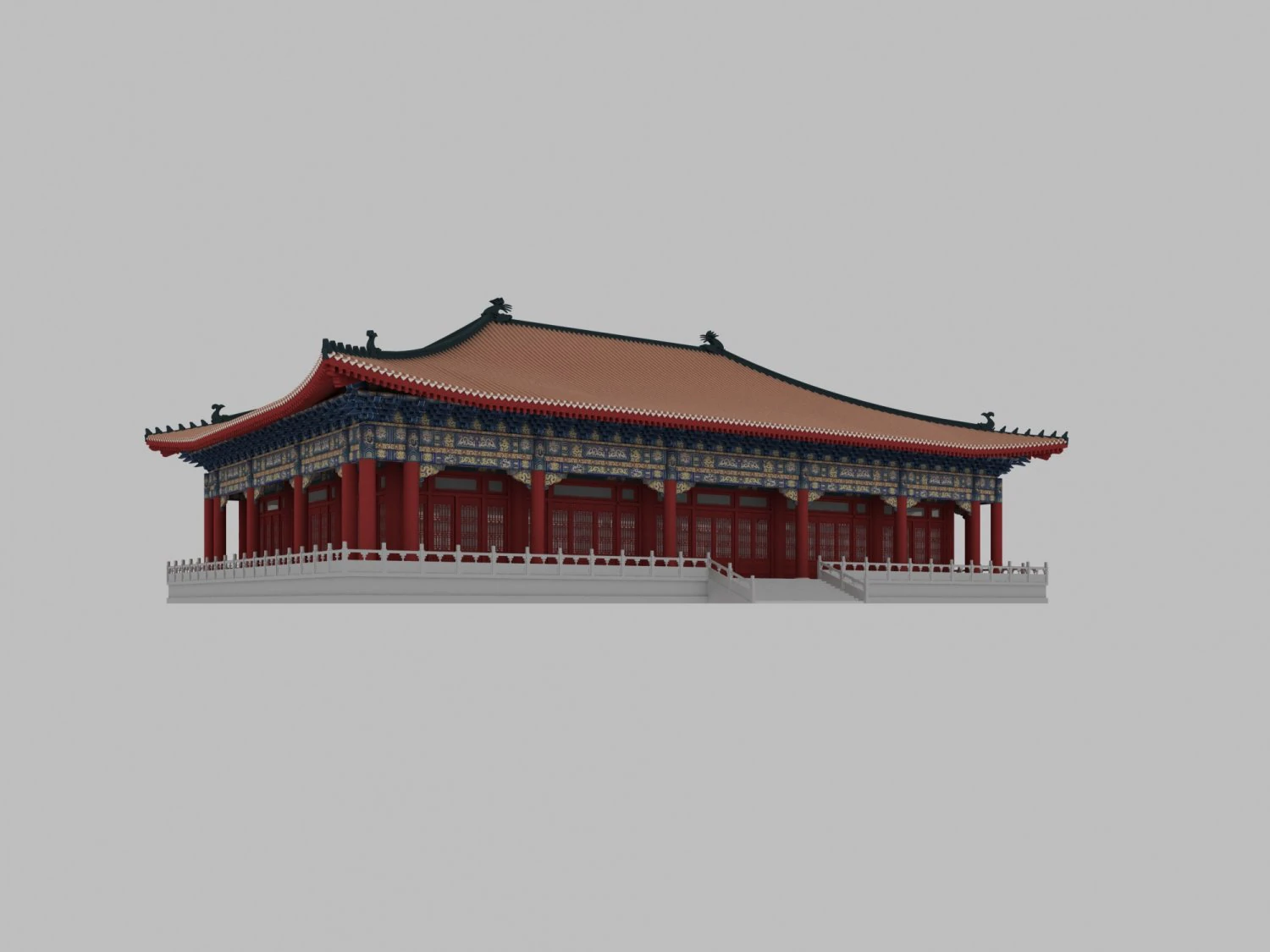 palace 3D Model .c4d .max .obj .3ds .fbx .stl .blend 