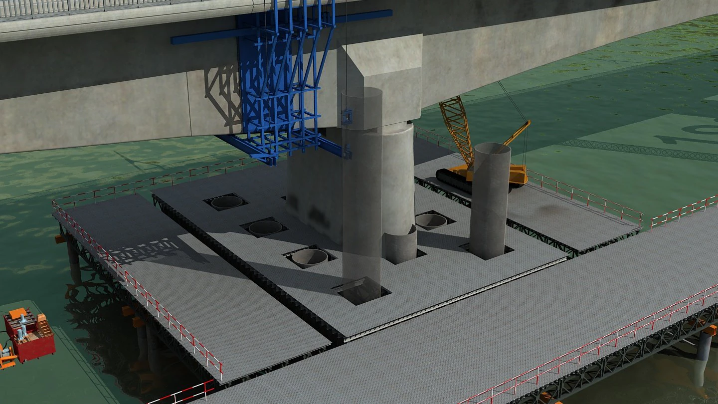 build a bridge 3D Model .c4d .max .obj .3ds .fbx .stl .blend 