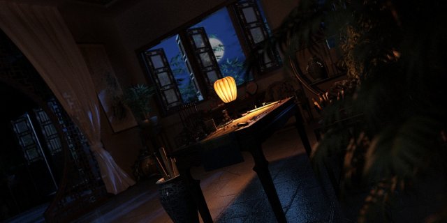 wrinting room 3D 모델 .c4d .max .obj .3ds .fbx .stl .blend 