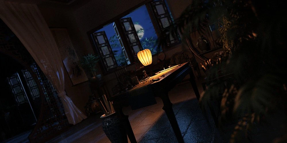 wrinting room 3D Model .c4d .max .obj .3ds .fbx .stl .blend 