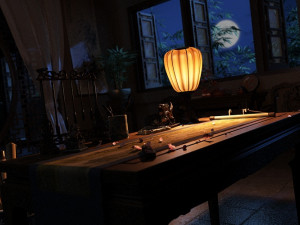 wrinting room 3D 모델