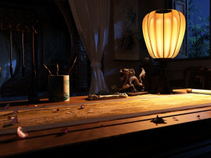 wrinting room 3D 모델