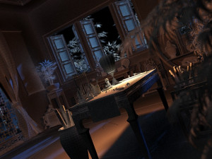 wrinting room 3D 모델