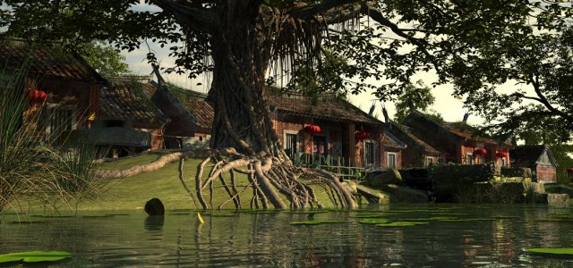 ancient architecture 3D Model .c4d .max .obj .3ds .fbx .stl .blend 