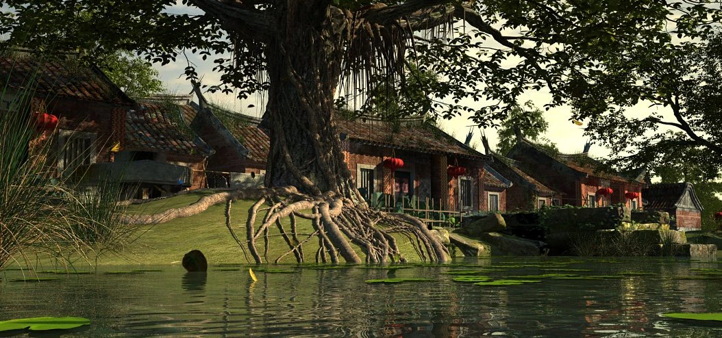 ancient architecture 3D Model .c4d .max .obj .3ds .fbx .stl .blend 