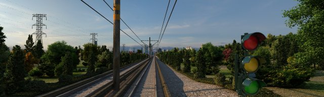 high speed railway Modello 3D .c4d .max .obj .3ds .fbx .stl .blend 