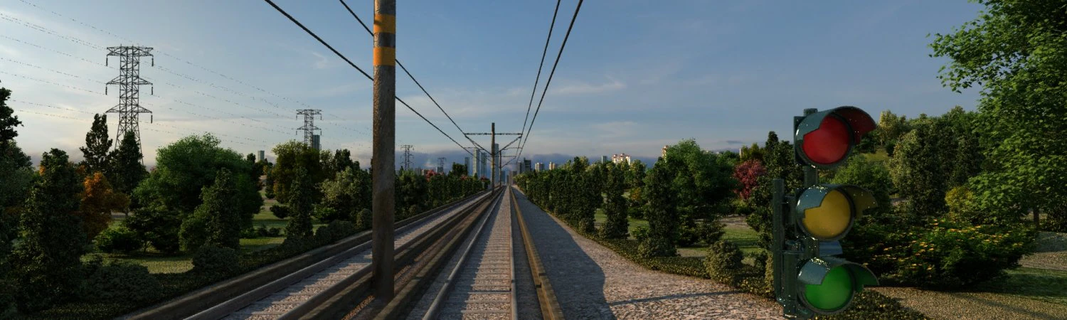 high speed railway 3D Model .c4d .max .obj .3ds .fbx .stl .blend 
