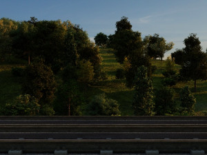 high speed railway Modello 3D
