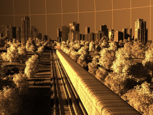 high speed railway Modello 3D