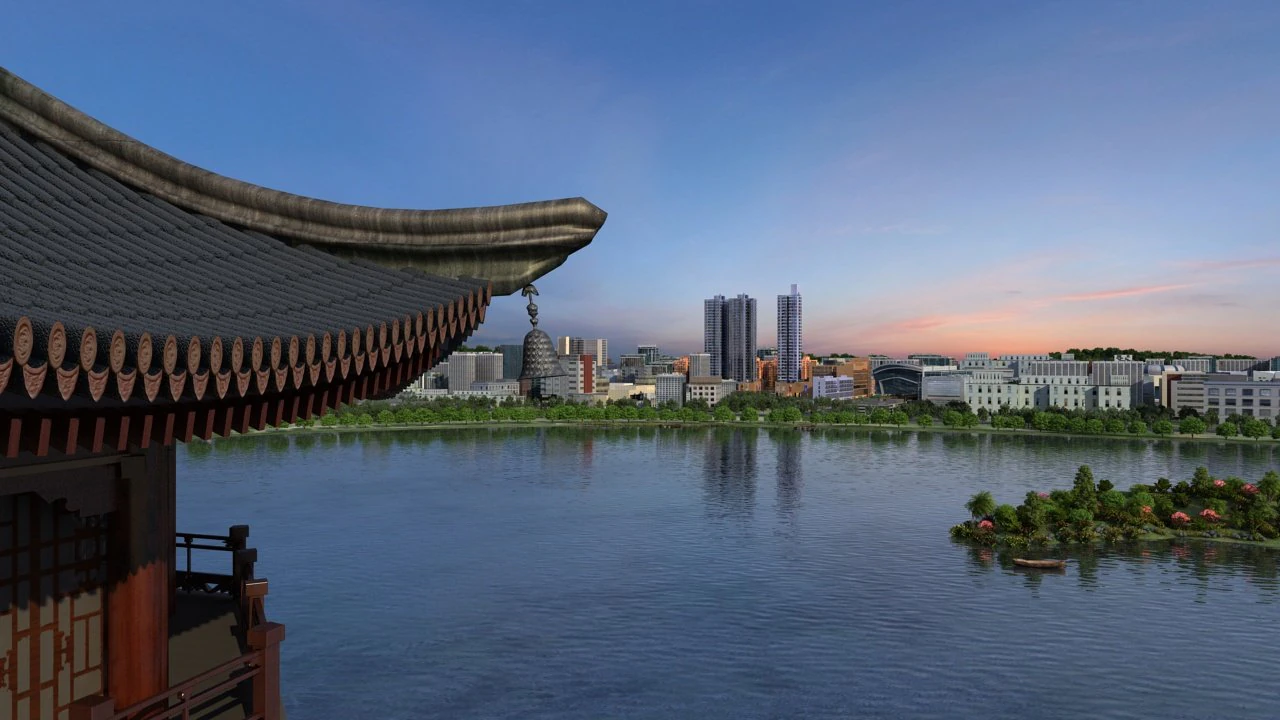 public park 3D Model .c4d .max .obj .3ds .fbx .stl .blend 