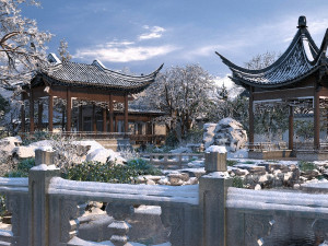 garden snow 3D 모델