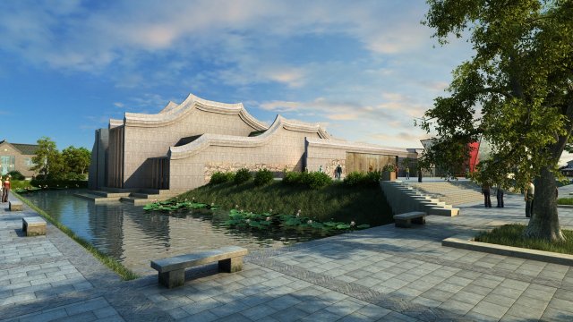 classical park 3D Модель .c4d .max .obj .3ds .fbx .stl .blend 