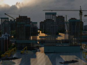 construction site Modello 3D