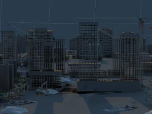construction site Modello 3D