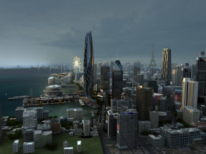 city aerial view 3D Model