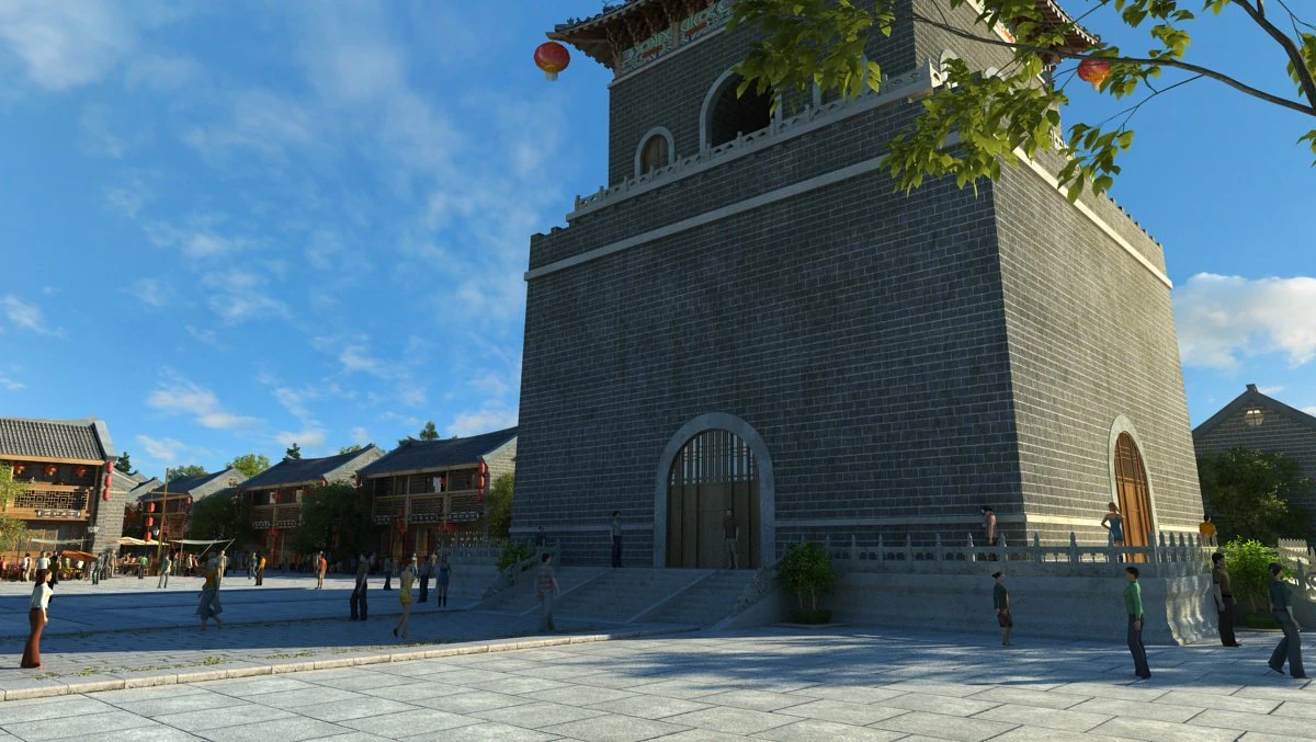 ancient architecture 3D Model .c4d .max .obj .3ds .fbx .stl .blend