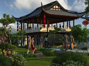 ancient architecture 3Dモデル