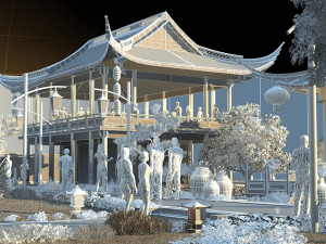 ancient architecture 3Dモデル