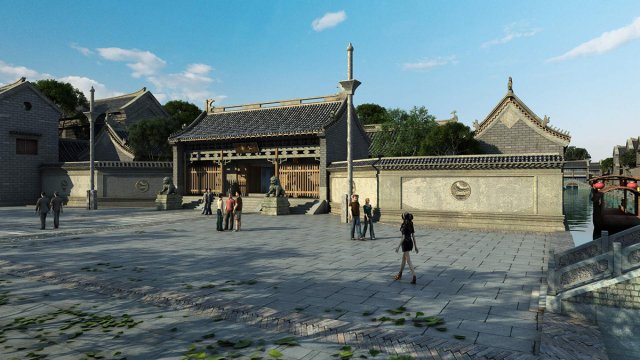 ancient architecture 3D Model .c4d .max .obj .3ds .fbx .stl .blend 
