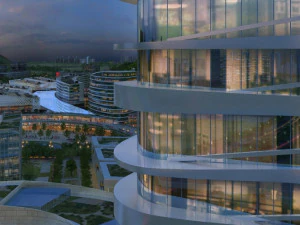 şehir gece manzarası 3D Model