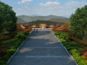 goddess of mercy temple 3D 모델