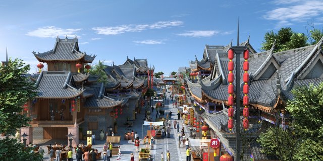 ancient architecture 3D Model .c4d .max .obj .3ds .fbx .stl .blend 