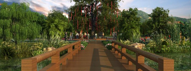 wishing tree 3D-Modell .c4d .max .obj .3ds .fbx .stl .blend 